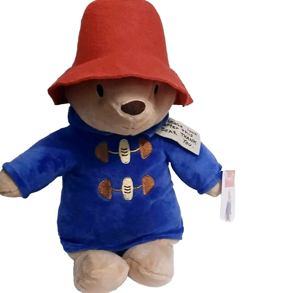 Kohls Cares Paddington Bear Red Hat Blue Coat Plush Stuffed Animal 13in